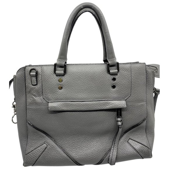 Sorial Handbags - Sorial Gray Grain Leather Handbag